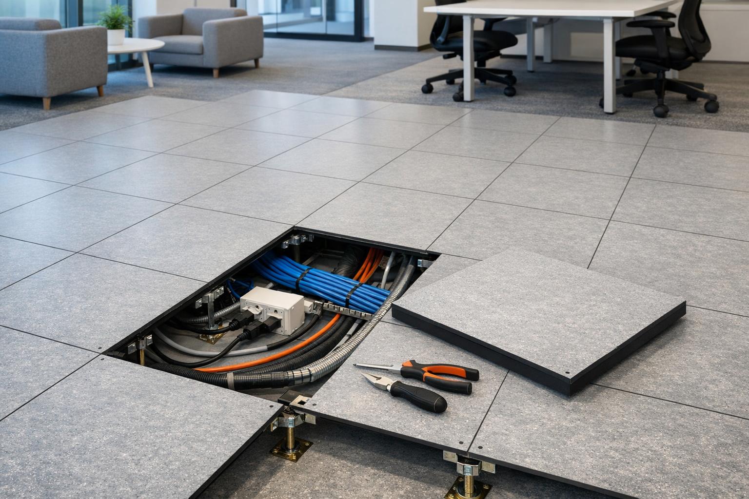 Podłogi techniczne do nowoczesnej aranżacji obiektów — funkcja spotyka design