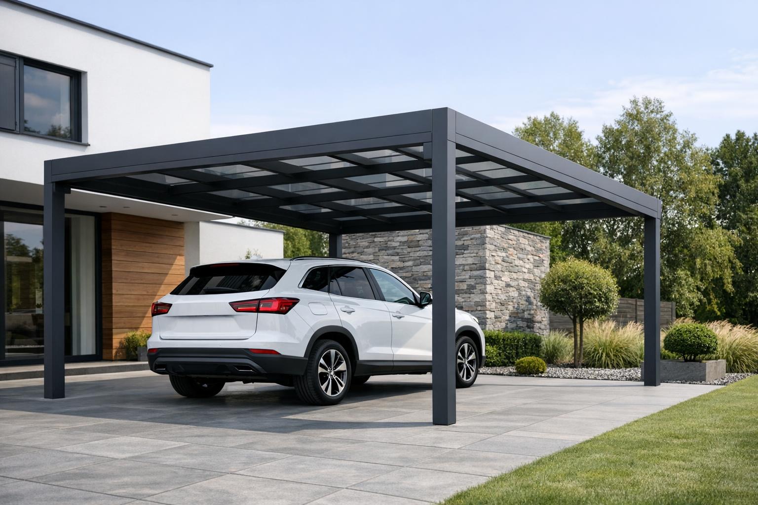 Aluminiowa wiata Carport — praktyczne i eleganckie zadaszenie dla domu, firmy i parkingu